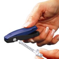 Needle Clipping and Storage Device for Disposal of Insulin Syringes